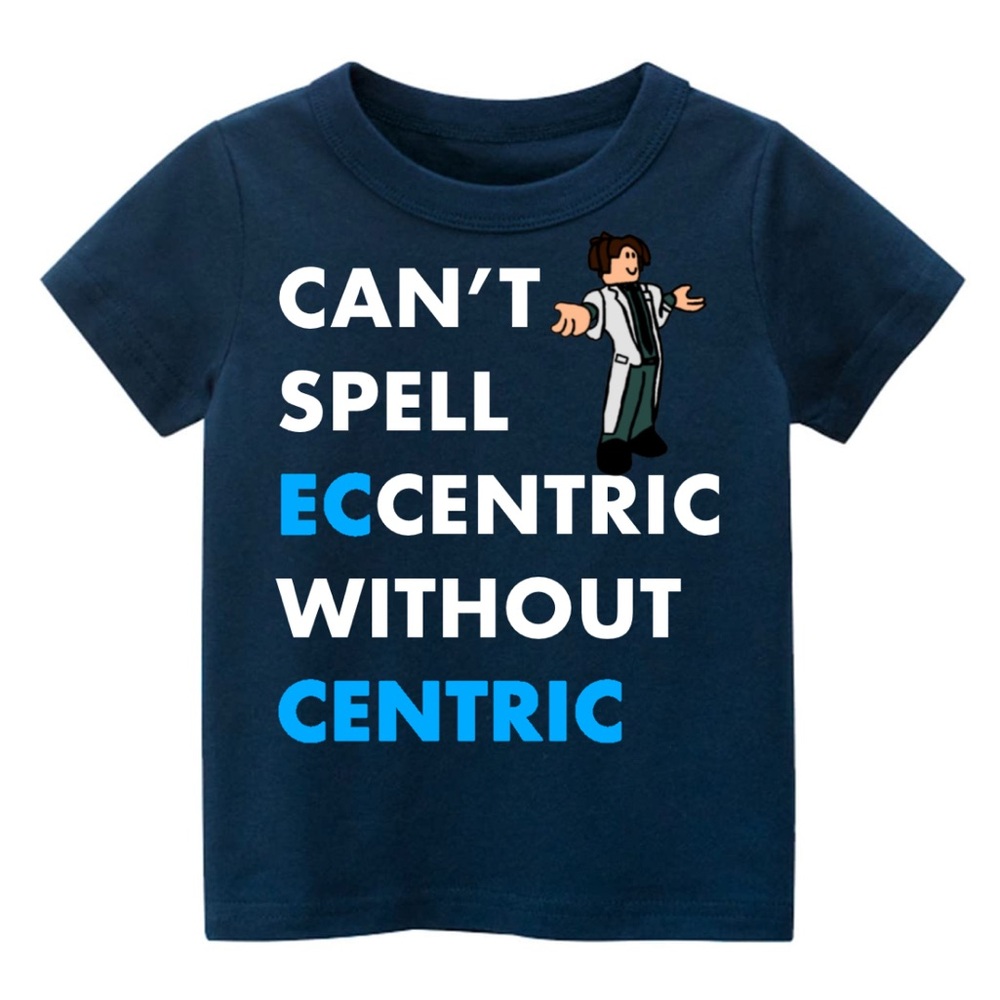 Roblox Kids Navy Blue Graphic Funny Shirt Boys